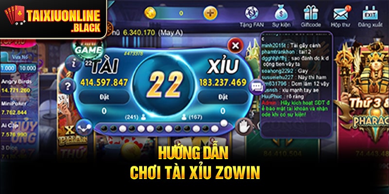 Hướng Dẫn Chơi Tài Xỉu Zowin