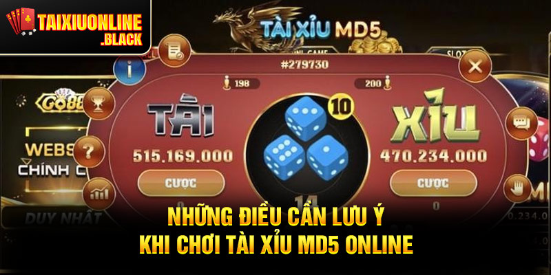 Những Điều Cần Lưu Ý Khi Chơi Tài Xỉu MD5 Online